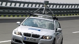Im Testzentrum Boxberg dreht ein Prototyp für vollautomatisiertes Fahren seine Runden.