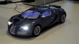 Bild 1. Miniatur-Demo mit LED-Frontscheinwerfer und LED-Innenraumbeleuchtung.