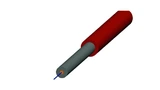 Figure 1. Proposed structure for an automotive all glass fiber optic cable by Leoni.