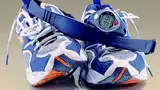 Bild 1: Laufschuhe mit einer drahtlosen Verbindung zu einer digitalen Armbandanzeige können die Aktivität eines Läufers erfassen und wertvolle Informationen für die Trainingsauswertung liefern