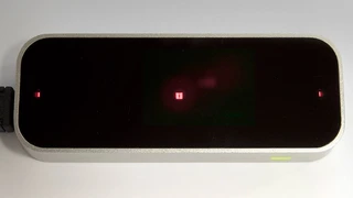 Leap Motion Controller mit sichtbaren Infrarot-LEDs