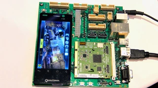 Entwicklerboard DragonBoard von Intrinsys in Nahaufnahme