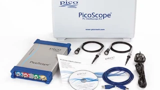 Ein umfangreiches Zubehör ergänzt die auch als ARB-Generator und Spektrumanalysator arbeitenden Picoscope-6000-Geräte.