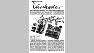 Titel 02 - Juli 1928: Das allererste funkschau-Titelbild Titel 02 - Juli 1928: Das allererste funkschau-Titelbild