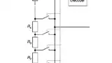 Bild 1: Ersatzschaltbild eines konventionellen Digitalpotentiometers