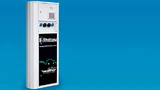 Bild 1. In der Ladesäule Voltanea 600 ist die Steuerung integriert. Sie regelt den Ablauf der Ladevorgänge, die Kommunikation, die Speicherung und Weiterverarbeitung von Datensätzen sowie die sicherheitsrelevanten Funktionen im Fehler- und Gefahrenfa