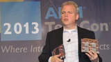 HPs CTO Martin Fink hatte zwei Server-Einschübe mit ARM-SoCs für HPs Moonshot-Server mitgebracht.