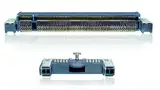 Bild 1: Der neue Board-Edge-Steckverbinder (oben) sowie der optionale Power-Stecker (unten) 