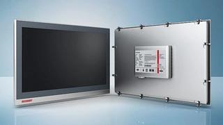 Panel-PC: Multitouch mit Cortex-A8  Die Panel-PC-Serie CP26xx von Beckhoff ist dank ARM-Cortex-A8-Prozessor lüfterlos und für SPS- sowie Motion-Control-Anwendungen konzipiert. In Kombination mit der Beckhoff-Automatisierungs-Softw