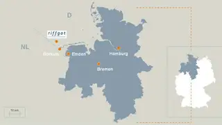 Riffgart auf der Karte