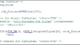 Quellcode FIR-Filter mit CMSIS-Bibliothek, 3 Zeilen