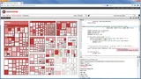 In dieser abstrahierenden Treemap-Ansicht eines Programms sind die riskantesten Teile des Codes klar zu erkennen