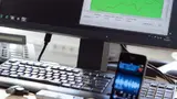 Mit der PlagiarismAnalyzer-Software lässt sich in wenigen Sekunden überprüfen, ob Audiomitschnitte echt sind. Zwei Audioaufnahmen zeichnen ihre charakteristische Wellenform auf den Computerbildschirm. Ein optisches Signal zeigt verdächtige Positionen