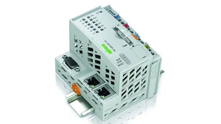 In Nürnberg stellt Wago die Linux-basierende Steuerung PFC200 für das modulare I/O-System des Unternehmens vor. Neben den Netzwerk- und Feldbus-Schnittstellen unterstützt sie digitale und analoge Klemmen sowie Sonderklemmen der Serien 750/753. Die zw