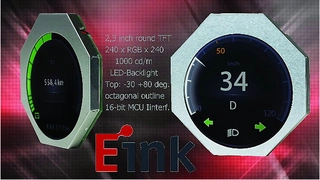 Achteckiges Farb TFT von E Ink