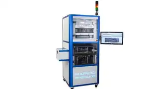 Der Boundary-Scan-Inline-Programmer RAPIDO von Göpel electronic (Halle 6, Stand 410) präsentiert sich in diesem Jahr mit zwei neuen Features. Das Fixture-Identification-and-Data- Modul (FID) ermöglicht eine intelligente adaptergestützte Produktionsst