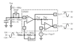 Bild 4: Diese Treiberschaltung mit dem LTC6350 wandelt ein unsymmetrisches Signal (±10 V) in ein differenzielles Signal (0 V bis 5 V) 