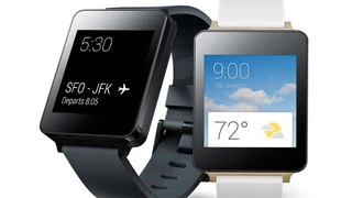 In geradlinig-schlichtem Design kommt die LG G-Watch mit Android Wear Betriebssystem heraus