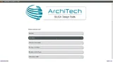 Im Menü des ArchiTech-SDK kann zwischen verschiedenen Entwicklungsschritten gewählt werden.