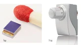a) Mit diesem thermoelektrischen Generator von Micropelt lässt sich die Energie für einen Heizkörper-Ventilantrieb bereitstellen. b) Heizkörper-Stellventil von Kieback&Peter