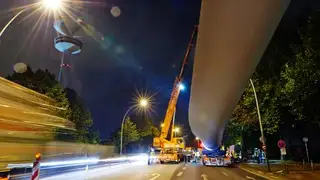 Rotorblatt-Transport Nordex