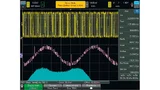Die TIE-Jitter-Trend-Wellenform zeigt eine sinusförmige Modulation zusammen mit extremen Timing-Fehlern