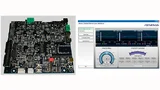 Steuerplatine und GUI des Starter-Kits für die Motoransteuerung