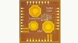 Der Chip des 868-MHz-Wake-Up-Receivers mit drei integrierten Spulen