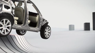 Das Run off Road Sicherheitssystem im neuen Volvo XC90 erkennt, wenn das Fahrzeug von der Fahrbahn abkommt.