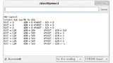 Ausgaben des Programmbeispiels pwm-ctrl.ino