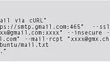 Listing 1. So funktioniert das Senden einer E-Mail mit cURL