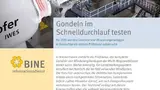 BINE-Projetkinfo-Broschüre »Gondeln im Schnelldurchlauf testen«