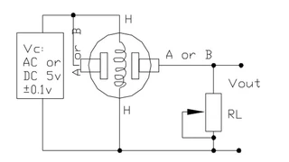 Die grundsätzliche Beschaltung des Sensors MQ-3.
