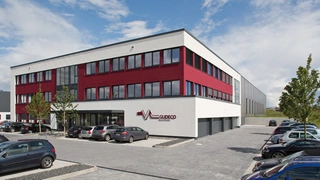 Das neue Büro- und Logistik-Gebäude  von Gudeco in Neu-Anspach.