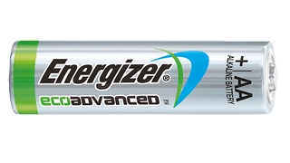 Laut Energizer die weltweit erste AA-Alkali-Batterie aus recycelten Batterien: Die EcoAdvanced.