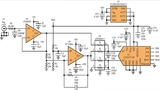 Bild 1: Eingangstreiberschaltung des SAR-A/D-Wandlers »LTC2377-20« von Linear Technology 