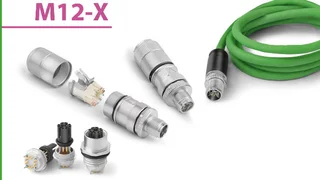 M12-Steckverbinder mit X-Kodierung