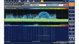 Im Spektrogramm-Modus lassen sich die einzelnen Frequenzsprünge eines Bluetooth-Signals gut veranschaulichen und nachverfolgen