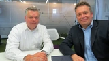 NVIDIAs Europa-Chef Jaap Zuiderveld mit Elektronik-Redakteur Frank Riemenschneider.