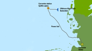 Lage des Offshore Windparks Butendiek