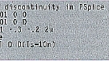 Listing 1. Netzliste als Ergänzung zu der in Bild 1 ermittelten Unstetigkeit für eine Diode 