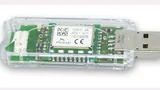 Der USB-Stick USB 300 – mit und ohne Antenne – enthält ein TCM-300-Gateway-Modul, das die Verbindung zum EnOcean-Funknetz herstellt