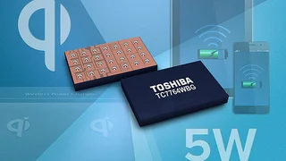 Mit dem Wireless-Power-Empfänger-IC »TC7764WBG« von Toshiba Electronics können Mobilgeräte nun drahtlos genauso schnell geladen werden wie über Ladekabel.