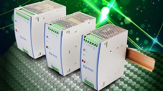 Sein Hutschienen-Portfolio erweitert XP Power um drei schmale DIN-Schienen-Netzgeräte der Serie »DSA«. Die konvektionsgekühlte Netzgeräte-Serie besteht aus drei Modulen: Das DSA150 mit 150 W und 87 % Wirkungsgrad misst 99,8 × 125,2 × 55,5 mm³, das DS