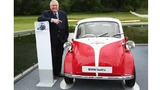 Die Isetta wurde das Kultauto im Nachkriegsdeutschland. Zwischen 1955 und 1962 wurden 161.728 Fahrzeuge verkauft. (im Bild: BBC-Golfkommentator Peter Alliss)