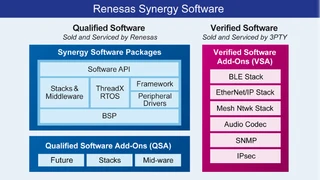 Die Synergy-Software besteht aus SSP-, QSA- und VSA-Komponenten
