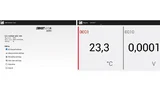 Mit der App für Mobilgeräte können Messungen vom Tablet oder Smartphone via Bluetooth überwacht werden