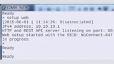 Bild 2: Das Modul lässt sich mit dem Befehl »setup web« als Accesspoint mit HTTP-Server aufsetzen 