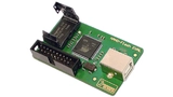 Eval-Board mit Cortex-M3-Controller zum Testen und Debuggen des Flash-Treibers emFile. Der Flash-Speicher kann entweder über emFile angesteuert werden oder als Massenspeicher über die USB-Schnittstelle.