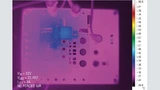 Bild 3: Ein Thermoscan zeigt, dass die Temperatur des Wandlers auf maximal +45 °C steigt